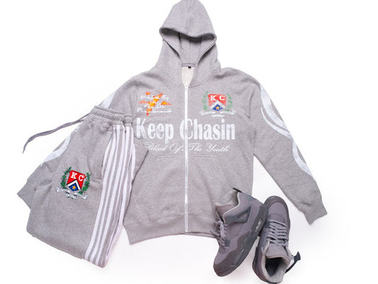 Grey Stripe KC Sweatsuit