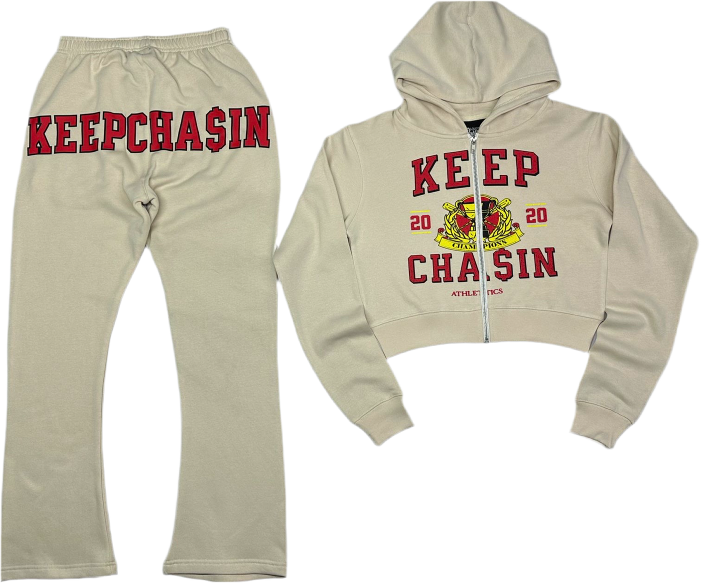 Female Crop KC University Sweatsuits